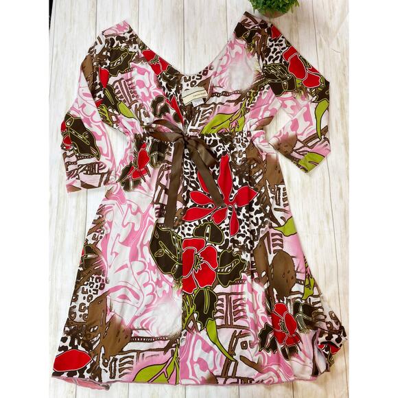 Carrie Allen Floral Long Sleeve Dress - Picture 1 of 12